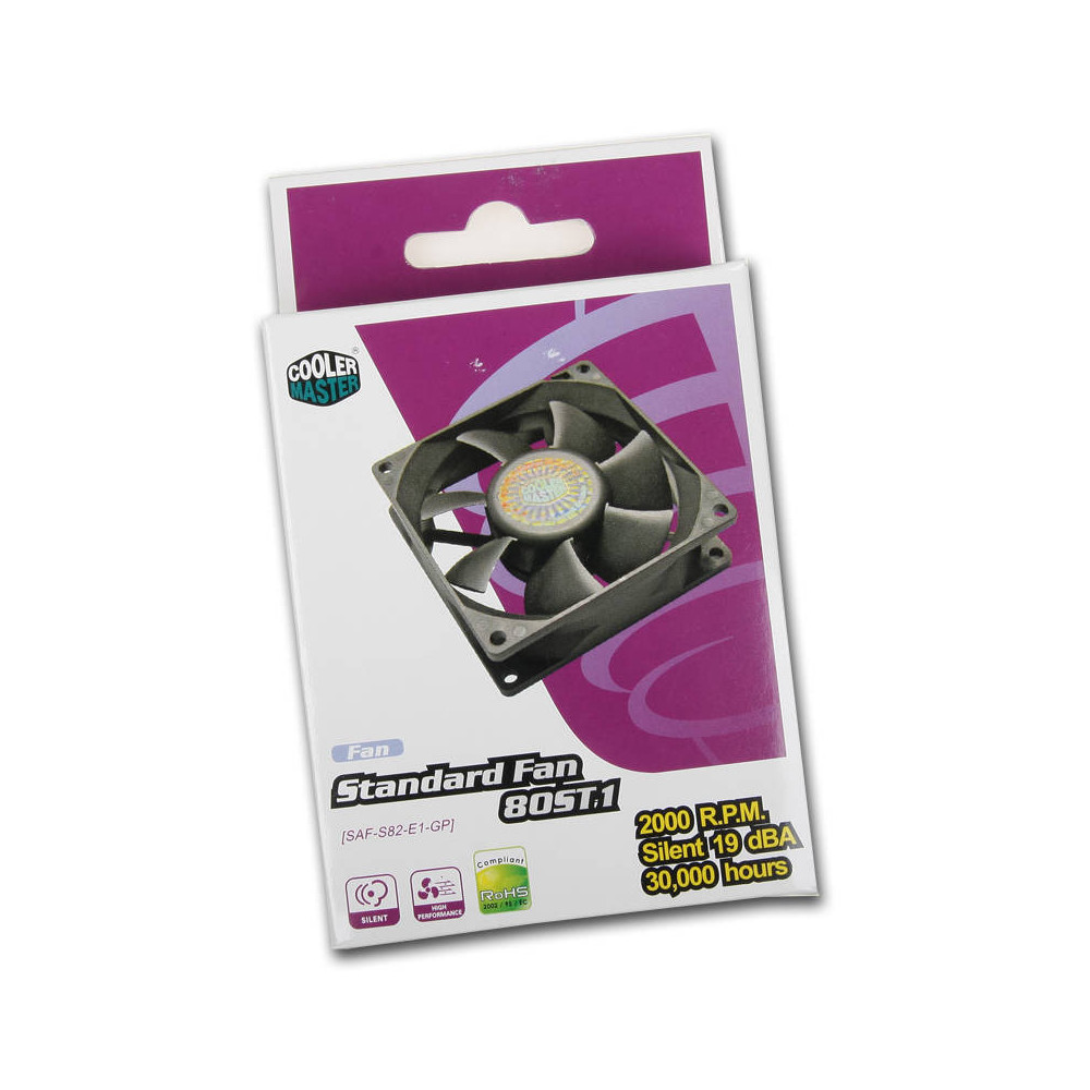 Fan CoolerMaster 80x80 SAF-S82-E1-GP - 
